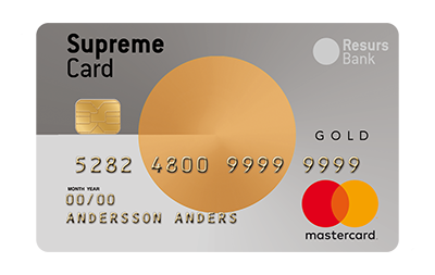 Supreme Gold är femte bästa kreditkort